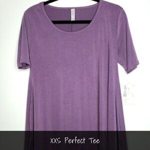 LuLaRoe Perfect T XXS Solid Purple NEW